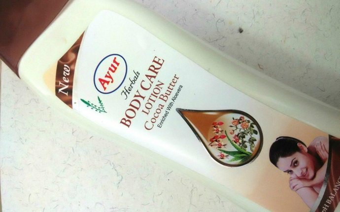 Ayur Herbals Body Care Lotion with Cocoa Butter Review - Glossypolish