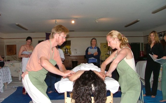 Students learning Ayurvedic Massage - Yelp