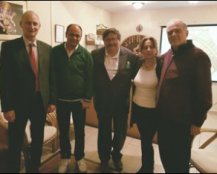 With Former President of Yugoslavia  (Center). Mr. Vasil Tupurkovski and left Vladimir Bogoevski-olympic gold medalist for Yugoslavia and sashko Vukovski-minister of state for law-Macedonia, Left Ms Karolina Kichevska-Head, Planet Ayurveda Macedonia